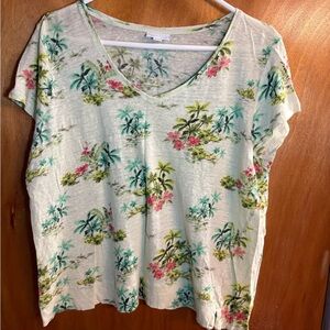Hawaiian Inspired V-Neck Shirt